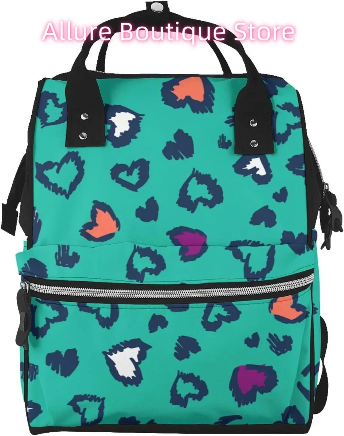 

Сумка для подгузников с мультяшным леопардовым принтом, рюкзак для женщин, большая вместительная сумка для подгузников, многофункциональные водонепроницаемые рюкзаки для мамы Da