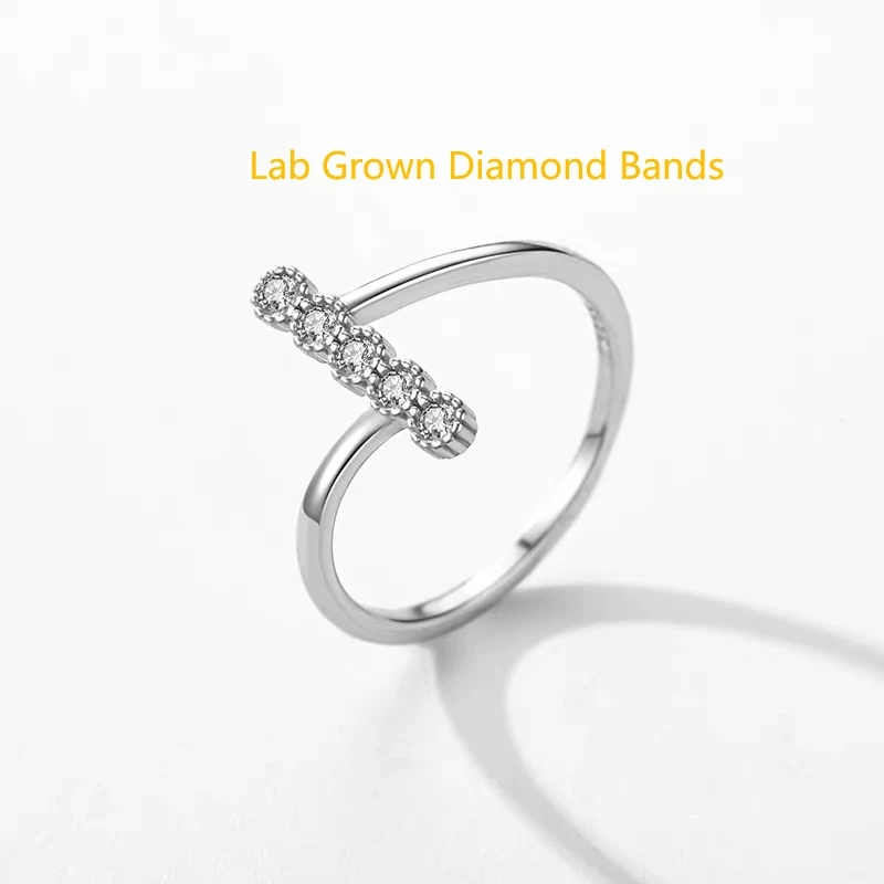 

Round Cut 0.17CTW 2mm Each Stone Lab Grown Diamond DEF VS-VVS Wedding Band Platinum 950 Diamond Wedding Band For Lady