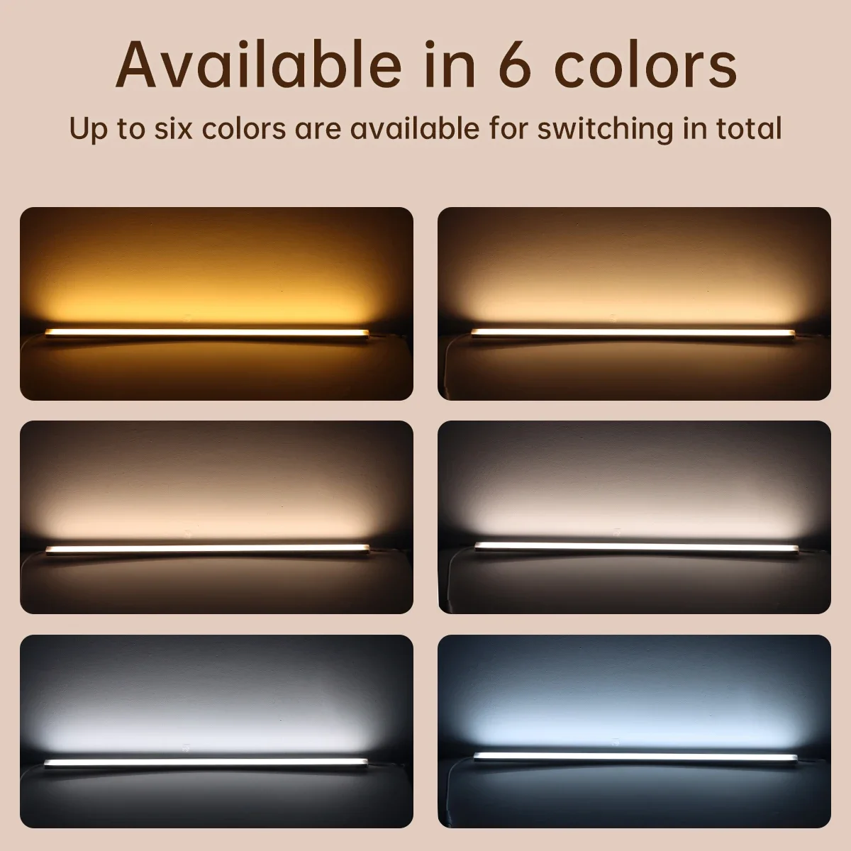 2700K-6500K Dimmable CCT barre de LED lampe éclairage intégré 1-10 pièces ensemble avec télécommande pour cuisine plafond mur Garage Dec