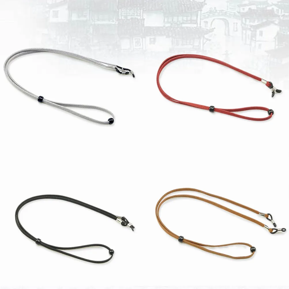 

Комплект из 4 регулируемых гибких цепочек для очков: держатель-фиксатор от падения очков для мужчин и женщин