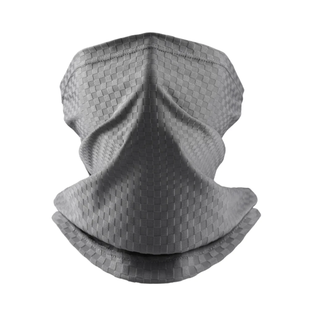 قناع وجه منقوش للحماية من الأشعة فوق البنفسجية من قماش الحرير الجليدي للجنسين - متعدد الاستخدامات للقيادة وصيد الأسماك وتسلق الجبال - حماية من الشمس