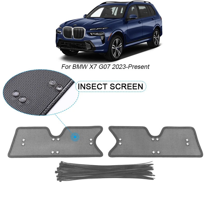 

Автомобильный сетчатый фильтр для воздухозаборника с защитой от насекомых для BMW X7 G07 2023-2025, 2 шт.