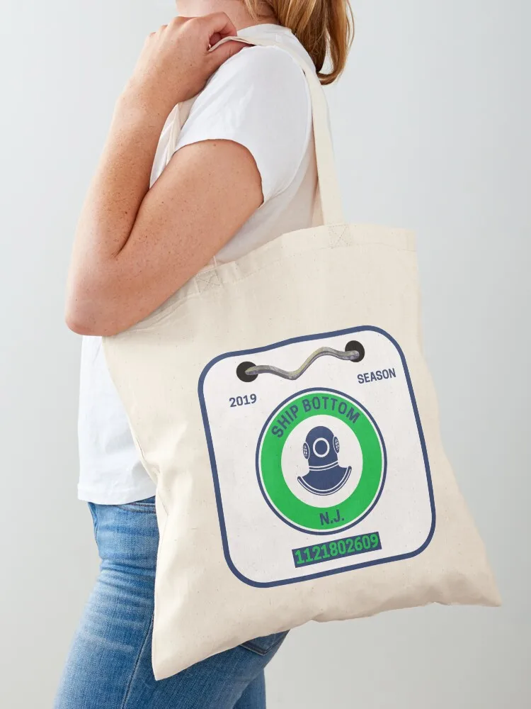 

Ship Bottom New Jersey Beach Badge Tote Bag tote bag university custom bags bag luxury women shopper women canvas