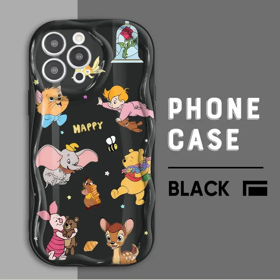 Winnie The Pooh And Friends Funda de teléfono suave para iPhone 7 8 15 Plus X 16e 12 Mini 13 11 14 16 Pro Max XS