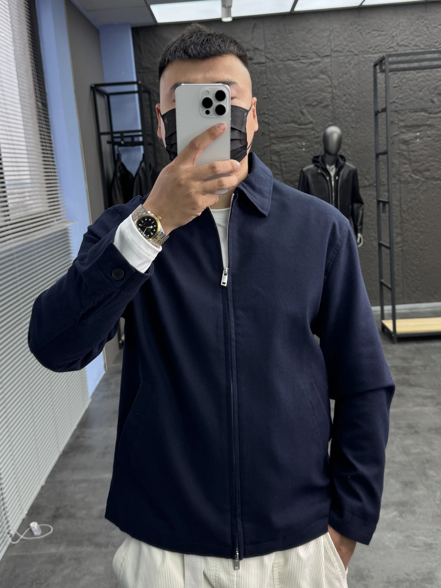 

Svip 3500 Men's Casual Cotton Linen Jaet Comfortable Commute Autumn Pure Color Collar Leisure Coat Stand Fit Pampa&