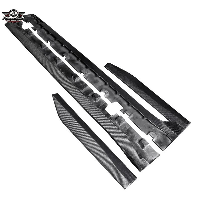 

Suitable for 2015-2022 Modified GT500 Carbon Fiber Side Skirts Ford Mustang Replacement Skirt