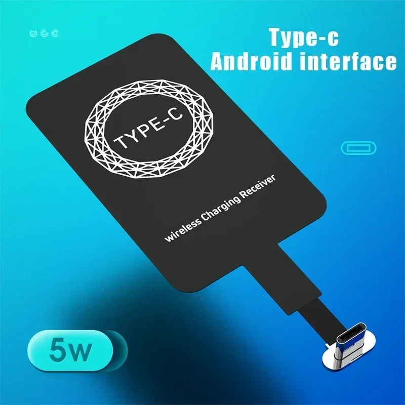 5W Qi Wireless Charging Receiver for  Huawei Xiaomi Universal Micro USB Type-C Fast Wireless Charger Adapter image 4