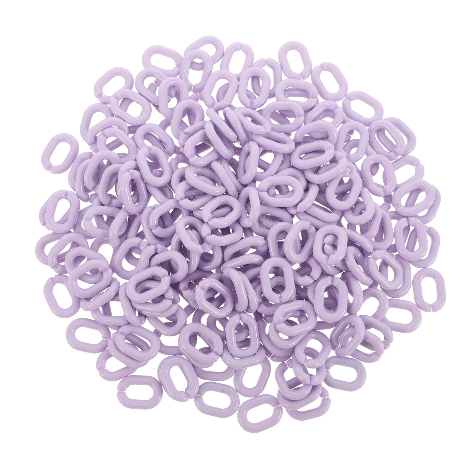 Offene Verbindungsringe aus Acryl, 200 Stück, 14 x 19 mm, ovale Verbinder für Schmuckketten, DIY, Geldbörse, Basteln, Kostümzubehör