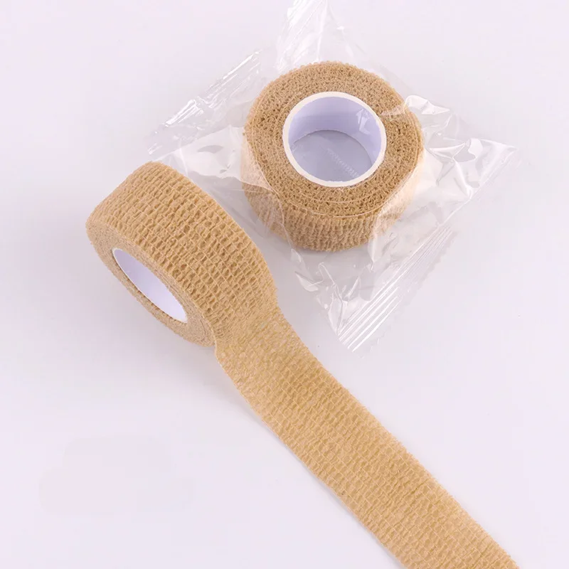 2 Rolls/set Elestic Wound Dressing Tape Nonwovens Self-adhesive Strap Patch 2.5cm*4.5m Wound Dressing Tape Plasters