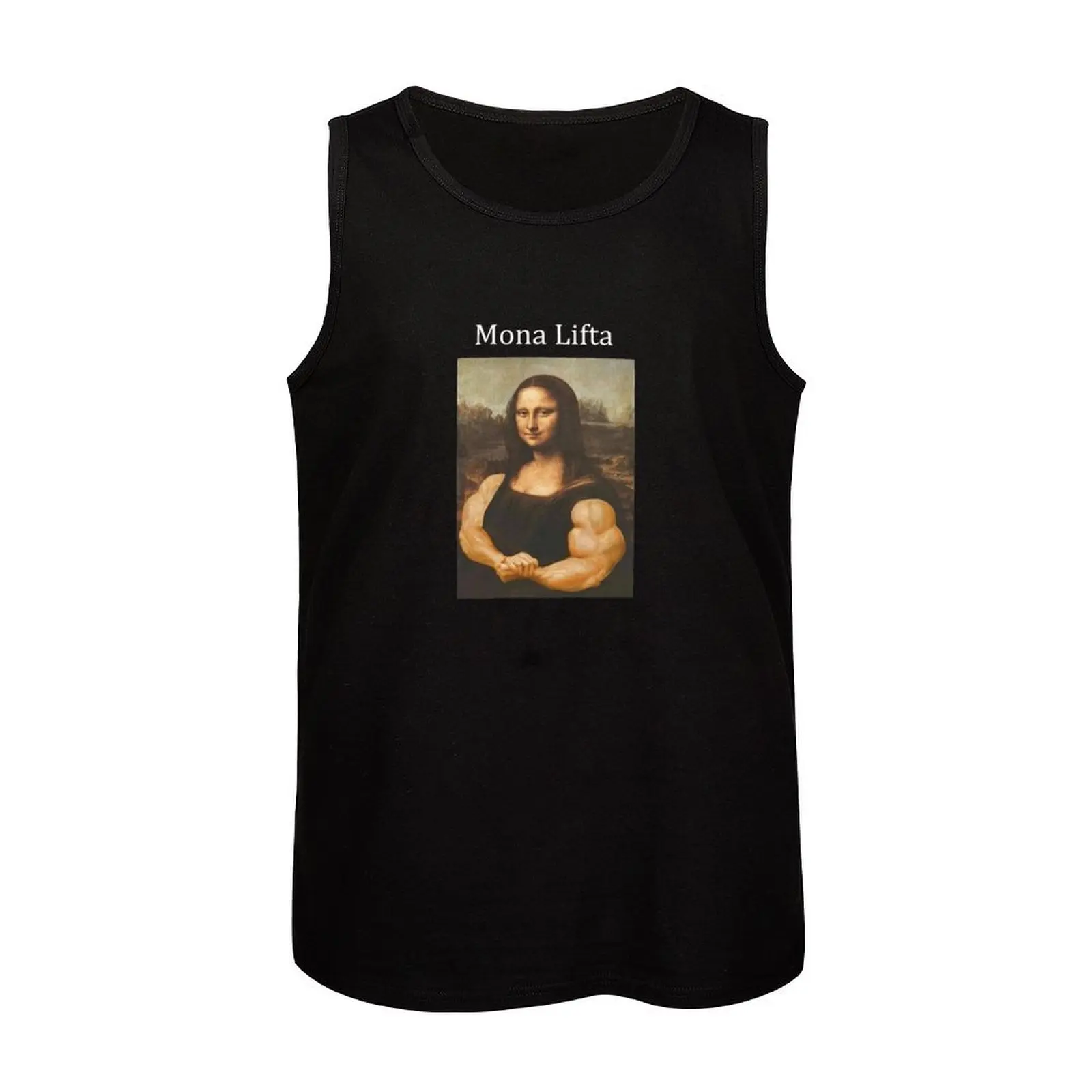 Mona Lifta camiseta sem mangas masculina, roupas de musculação, regata