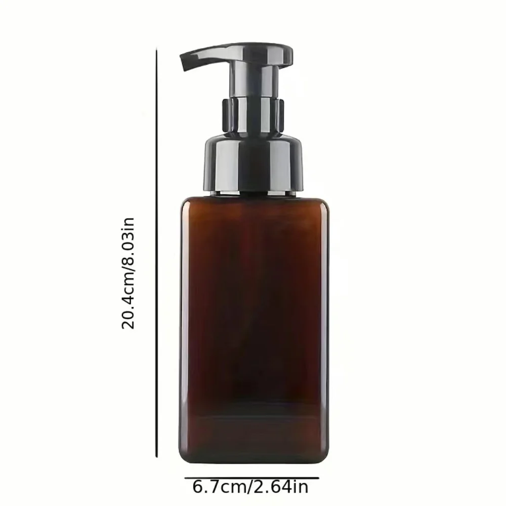 450ml Foam Pump Bottle Refillable Foaming Soap Dispenser Shampoo Body Wash Split Bottle For Travel A-Z 26 Letter green Pattern