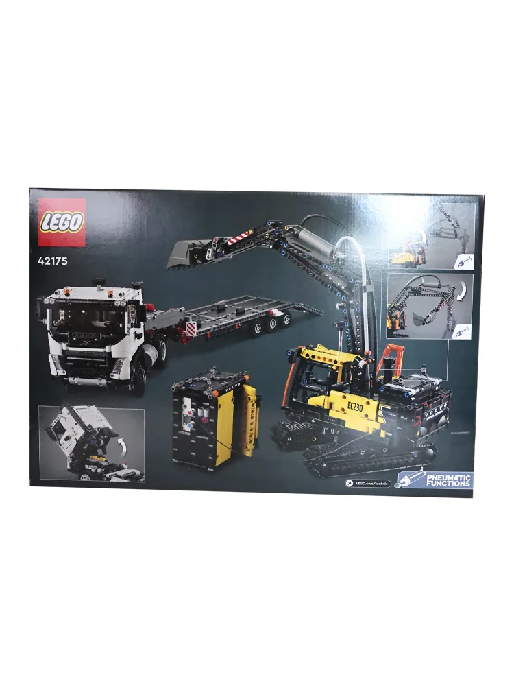 LEGO 42175 Mechanical Group Series Volvo FMX Truck and EC230 Green Power Excavator Building Block Toy