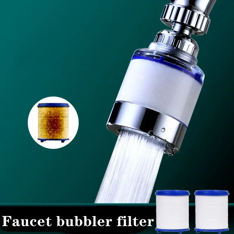 Rubinetto da cucina a risparmio idrico Ugello aeratore Dispositivo adattatore per rubinetto Filtro per acqua antispruzzo Gorgogliatore Testa girevole Accessori per il bagno