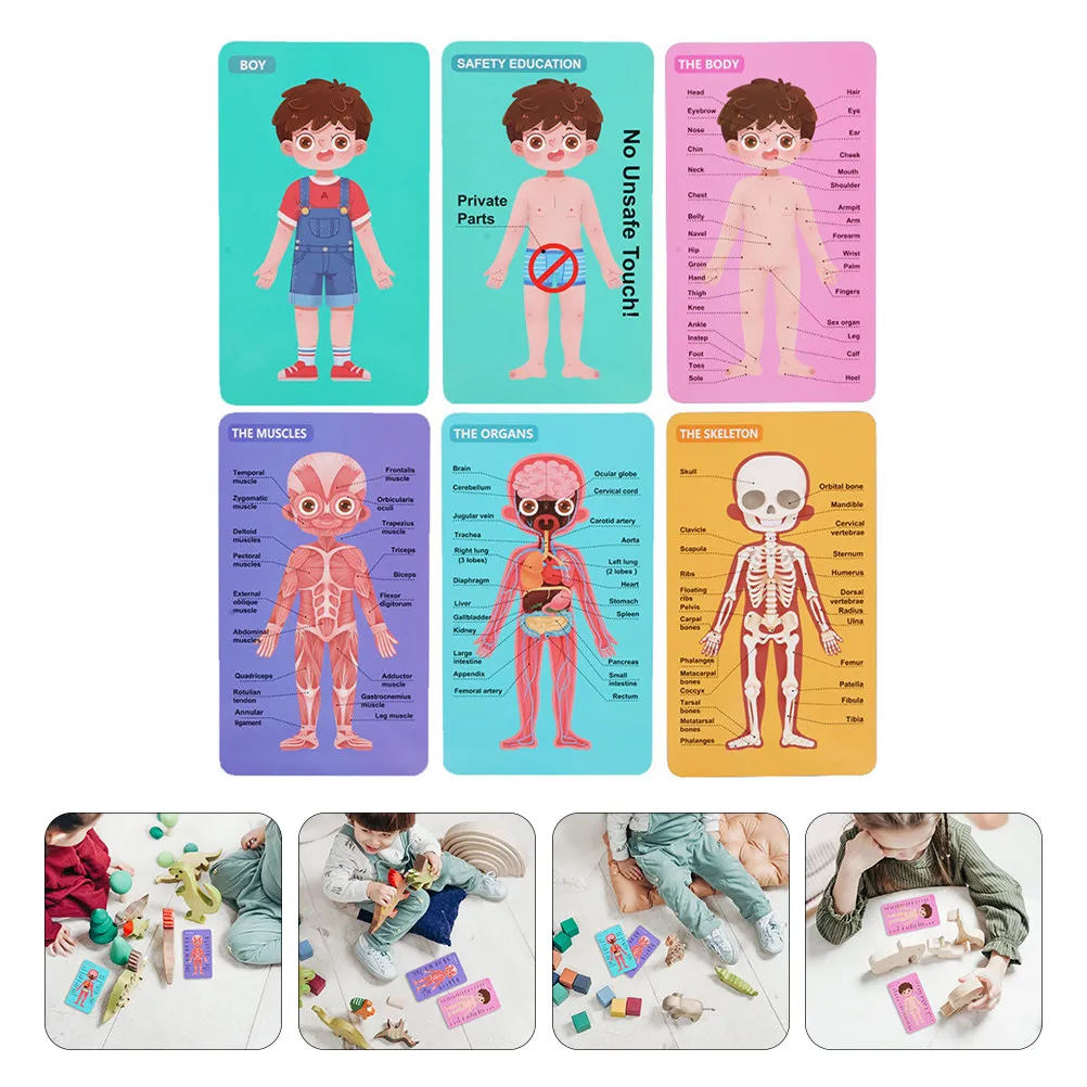 1Set Body Part Puzzle Creative Educational Jigsaw for Kids Early Learning Development Hand-Eye Coordination Logical Thinking