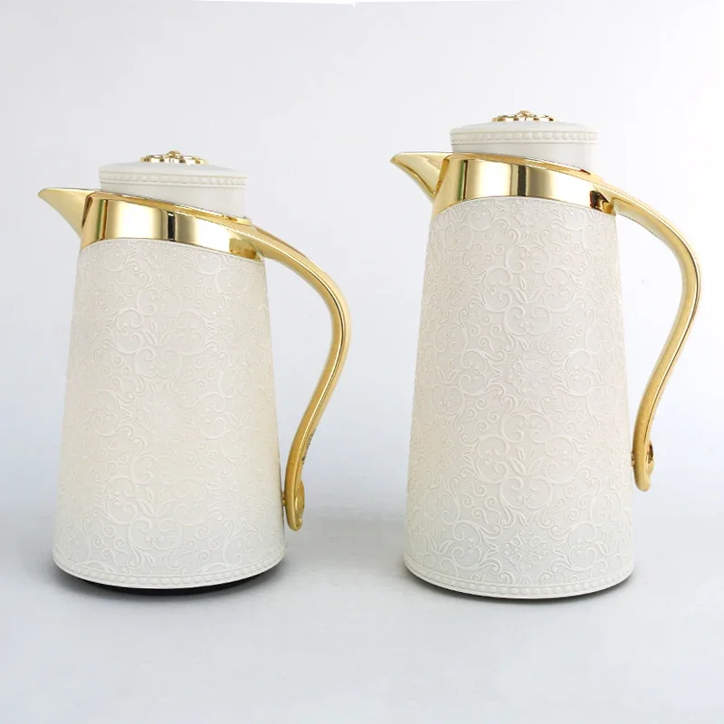 May Flower Food Grade Arabic Style coffee pot Pp Body 1.0l Plastic Vacuum Flask