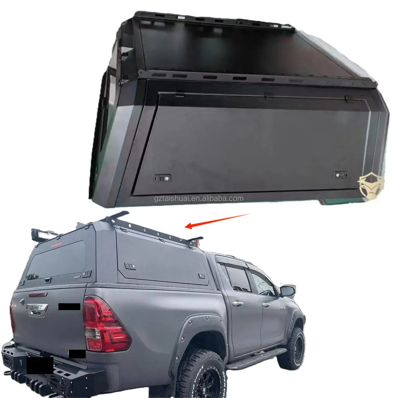 

Pick up Truck 4X4 Car Accessories Stainless Steel Hard Top Bed Cover Iron ute tray and canopy for Hilux Revo 2015-2024