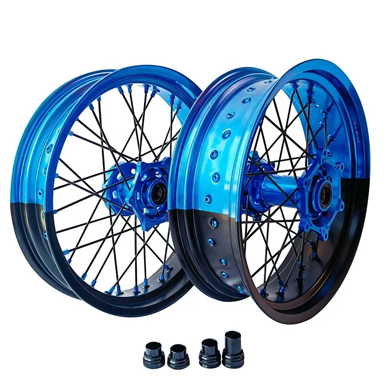 

17 Inch 36 Spokes Anodization Alloy Yz 125 Moto Motorcycle Spoke Wheels Supermoto Wheels