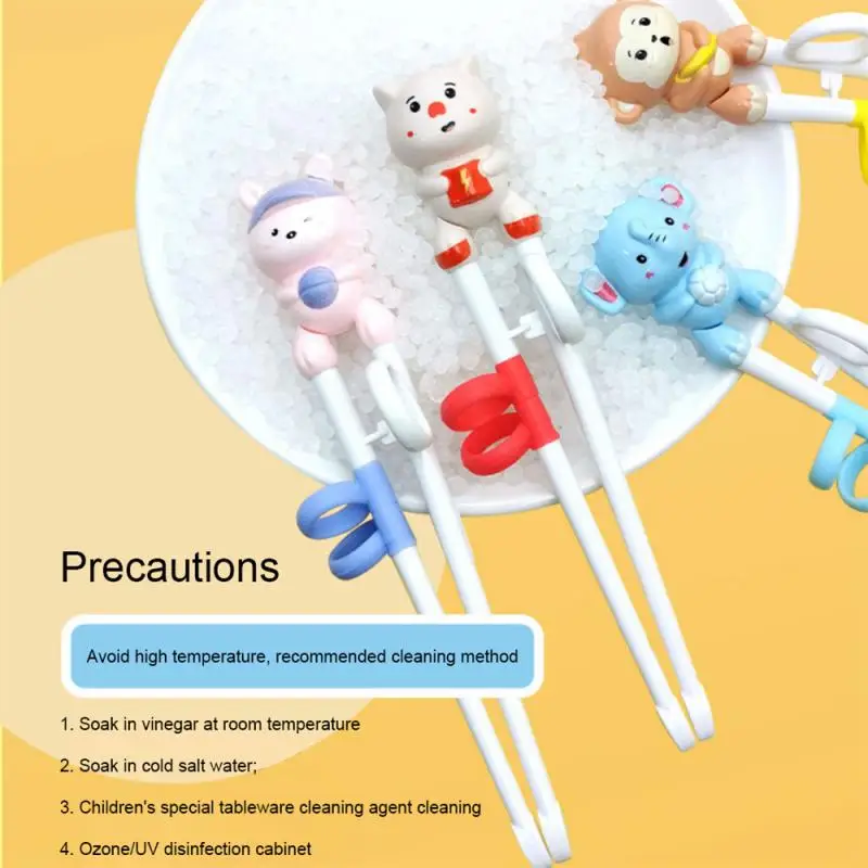 Cute Cartoon Monkey Rabbit Elephant Learning Training Chopsticks for Kids Children Chinese Chopstick Beginner Learner