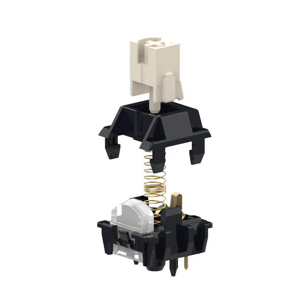 TTC 5 pin linear switch prelubed 58g bottoming out with nylon housing and plated spring RGB keyboard mx mechanical