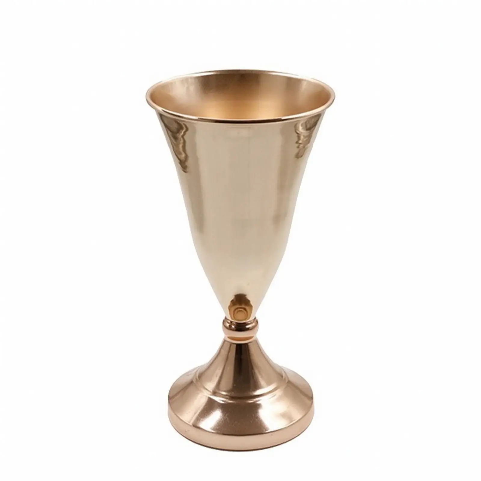 Freestanding Ornamental Iron Vase Wide Flared Opening Classic Centerpiece for Photography Props