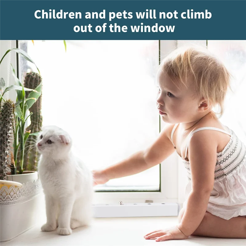 A44Z-Adjustable Window Security Bars (Steel),Window Locks Bars Inside For Prevent Burglary, Window Stoppers For Window