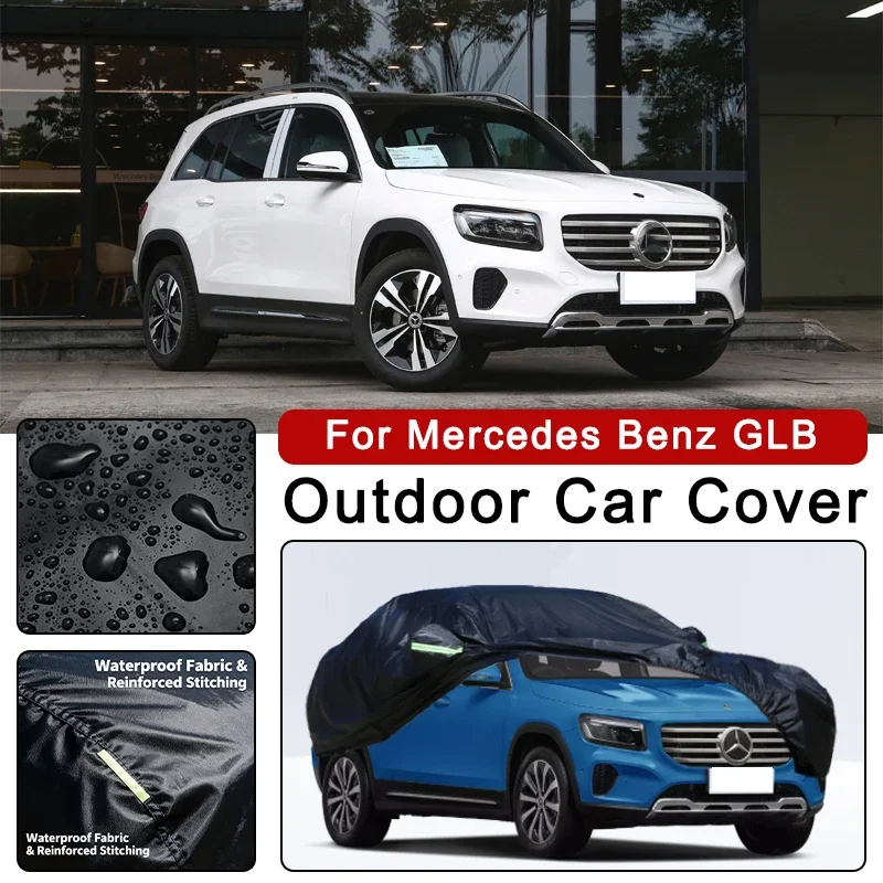 

Outdoor Car Cover Waterproof Dustproof UV Sun Protection, Full Car Protector Exterior Accessories For Mercedes Benz GLB X247