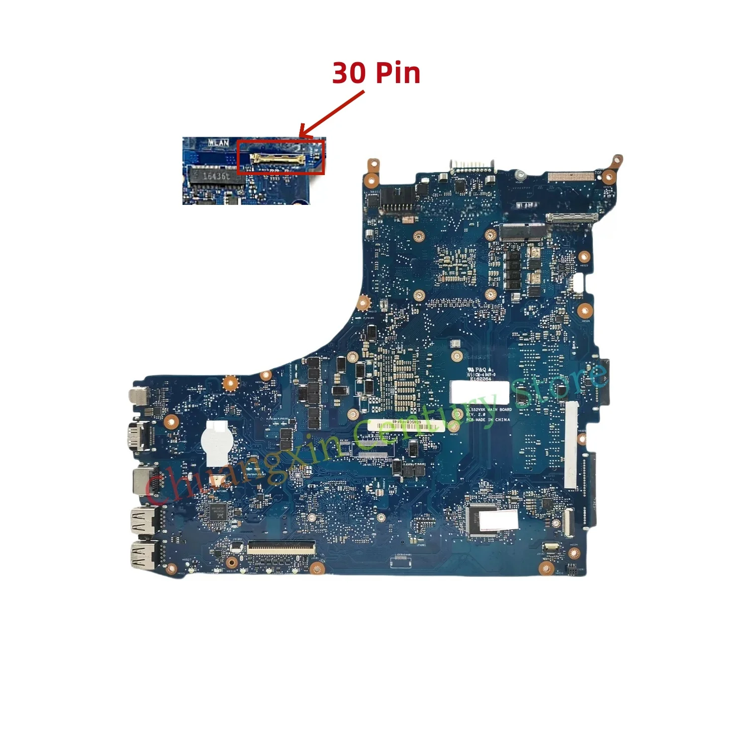 GL552VW motherboard suitable for ASUS ZX50V GL552VX GL552VXK Laptop with I5-6300HQ I7-6700HQ CPU GTX950M/GTX960M 2G/4G GPU 30Pin