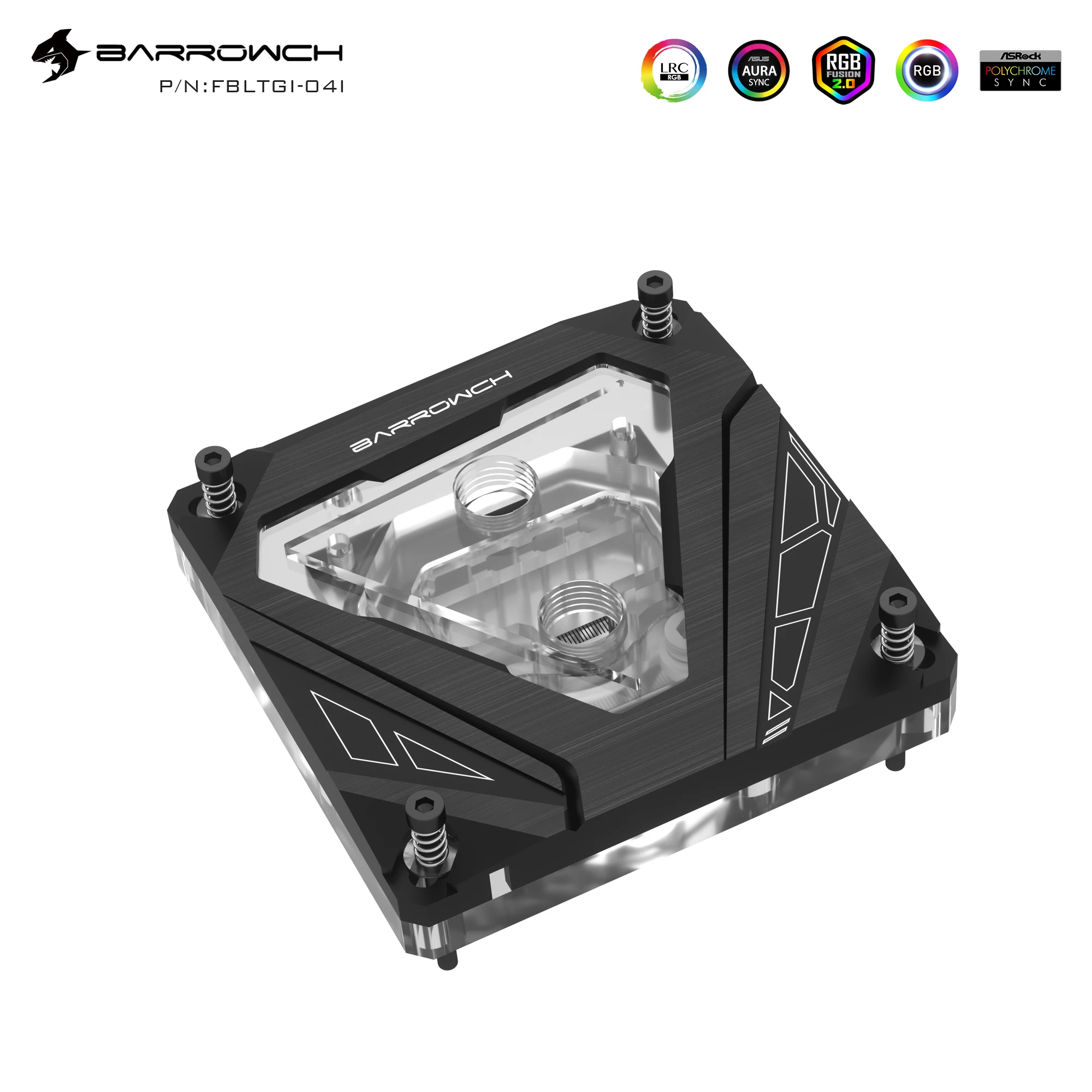 Barrowch LRC2.0 RGB CPU Water Cooling Block for Intel FBLTGI-04I