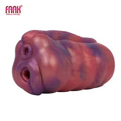 FAAK Silicone Fantasy Male Masturbator Intimate Pocket Pussy Stroker Artificial Vagina Anal Mature Sex Toys For Men Pleasure