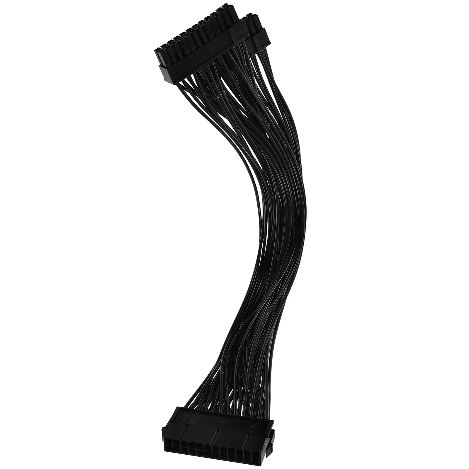 

High Adapter 24Pin Power Cable for Motherboard Extended Length Power Cord Stable Performance Dual Adapter
