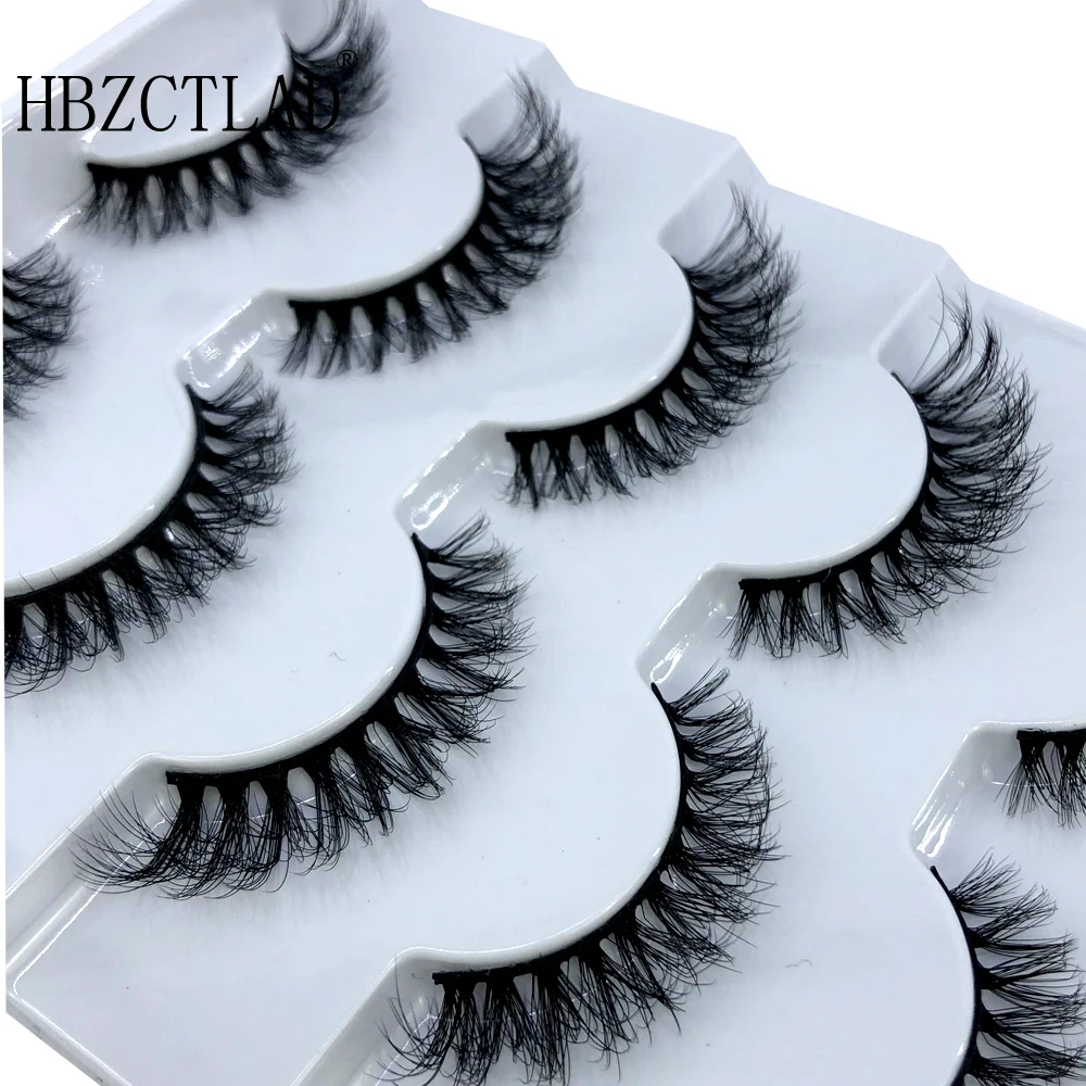 New 5 Pairs Lashes Mink Lashes Faux Eyelashes Mink False Eyelashes Dramatic Volume Lashes Eyelash Extension False Eyelashes