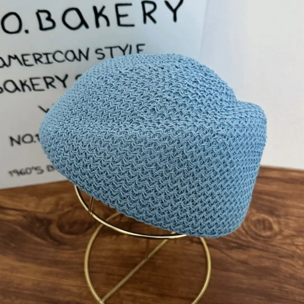 Breathable Thin Fabric Women’s Beret Hat Shaped Structure Lightweight Design Duck Tongue Cap One Size Fit Closed Weave