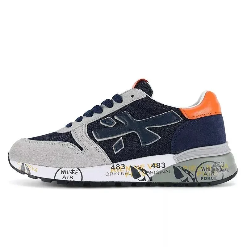 PREMIATA-Tênis casual de capota baixa masculino, Premiata Mick original, designer de marca, treinamento genuíno e estável, marca italiana, 6168