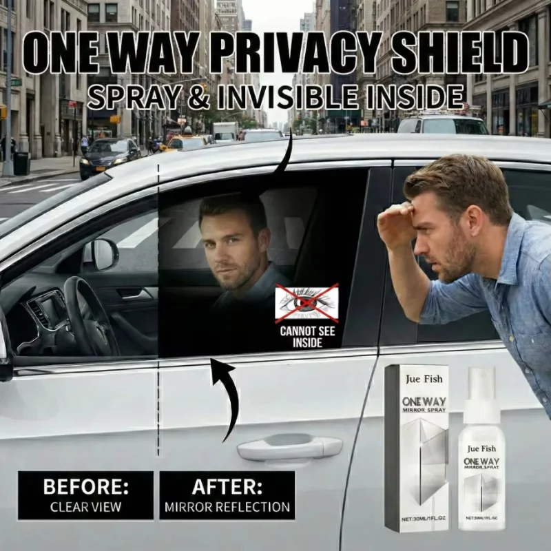 Spray de protection anti-espionnage unidirectionnel pour vitres, dédié à la confidentialité dans les voitures et à la maison, protection antivol efficace, nouveauté 2026