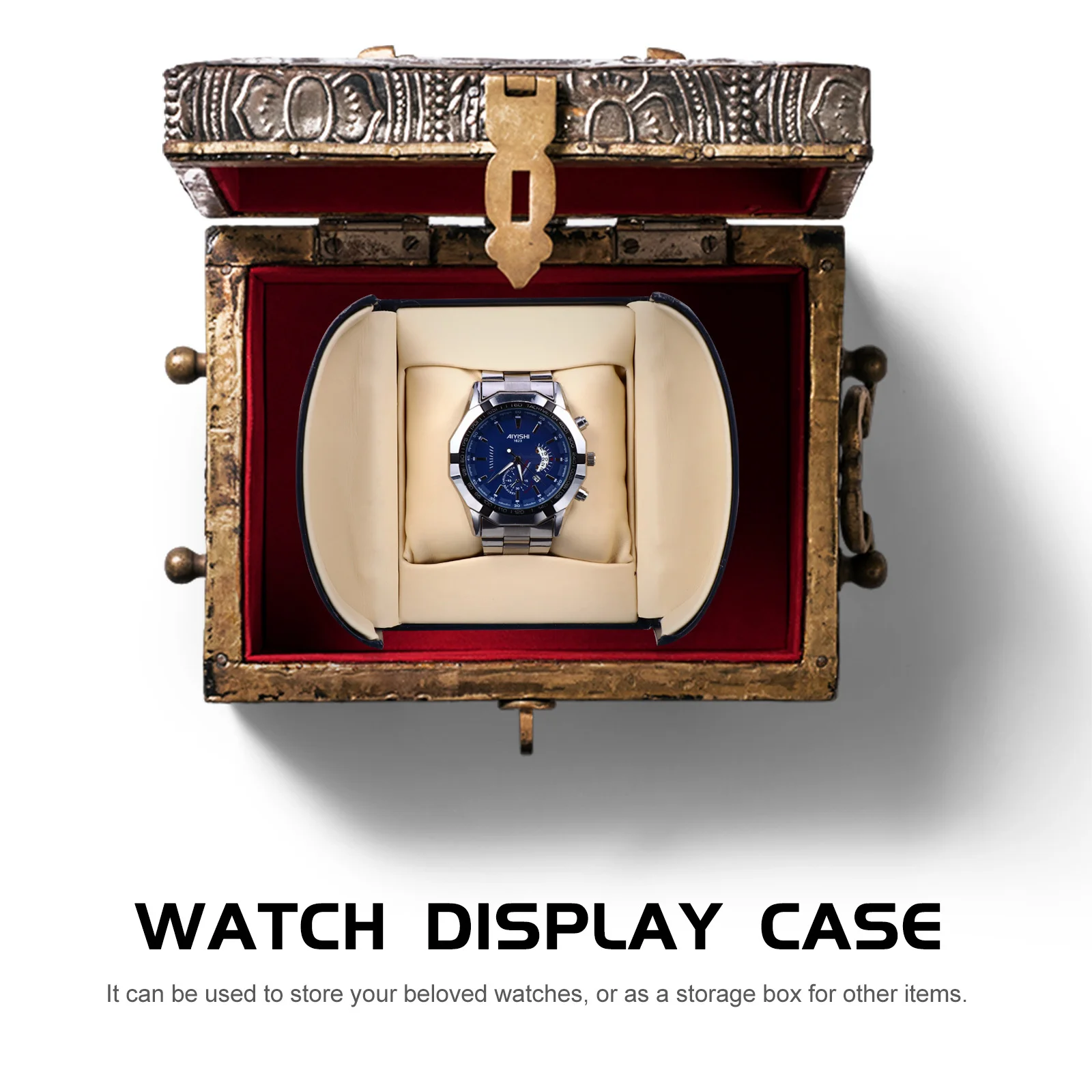 1Pcs Premium Watch Display Case Reliable Gift Container for Personal Home Use Watch Display Case Wristwatch Storage Box