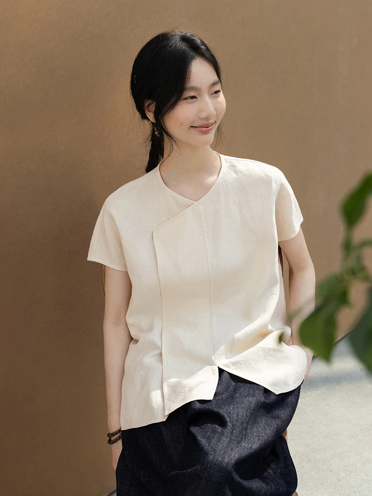 

Новая коллекция Le: Летний женский комфортный дышащий топ Haax в цвете Wheat White, с открытыми плечами, в китайском стиле...