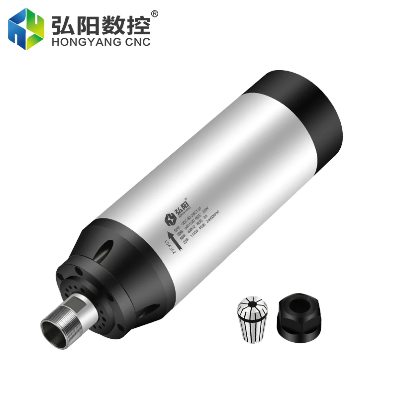 1.5kw Water-cooled Spindle Motor Er16 Er20 80mm 220v 4 Bearings Cnc Router Woodworking Stone Plastic Metal Engraving