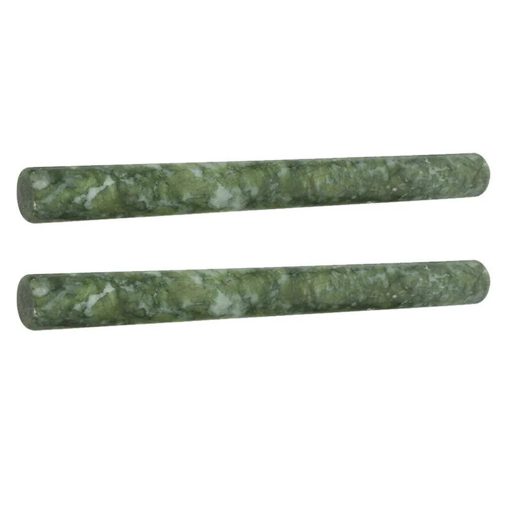2Pcs Natural Marble Rolling Pin Non-Stick Dough Roller 26Cm Perfect for Dumplings Pizza Pastry Baking Kitchen Pizza Dough Roller