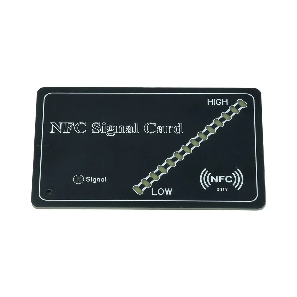 Contactless Power Card NFC Signal Test Card For Professional Debugging Battery-free Design 14-level Signal Display
