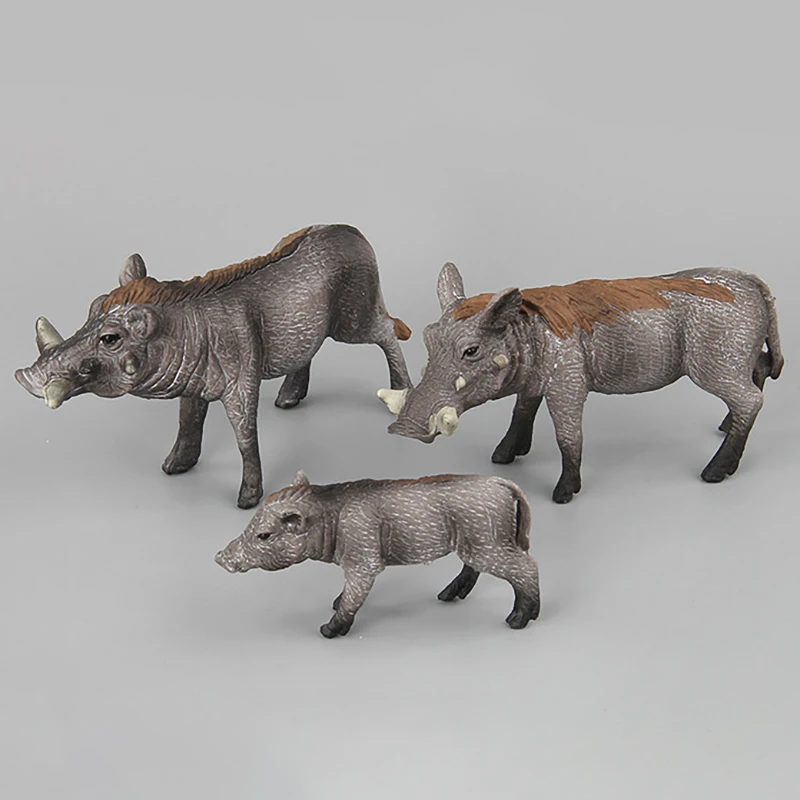 Simulation Realistic Wild Boar Wild Animal Model Fun Realistic Wild Boar Ornament Desktop Decoration Children Cognitive Toy Gift