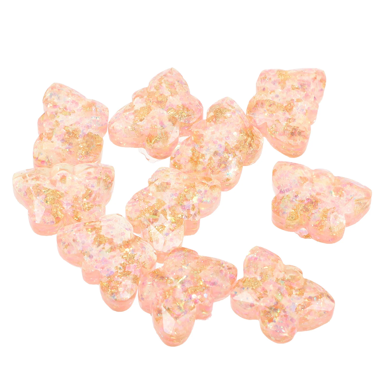 

10Pcs Butterflies Headpiece Accessories Resin Charms Mini Butterflies DIY Craft Supplies for Phone Case Hairpin Wedding Bouquet
