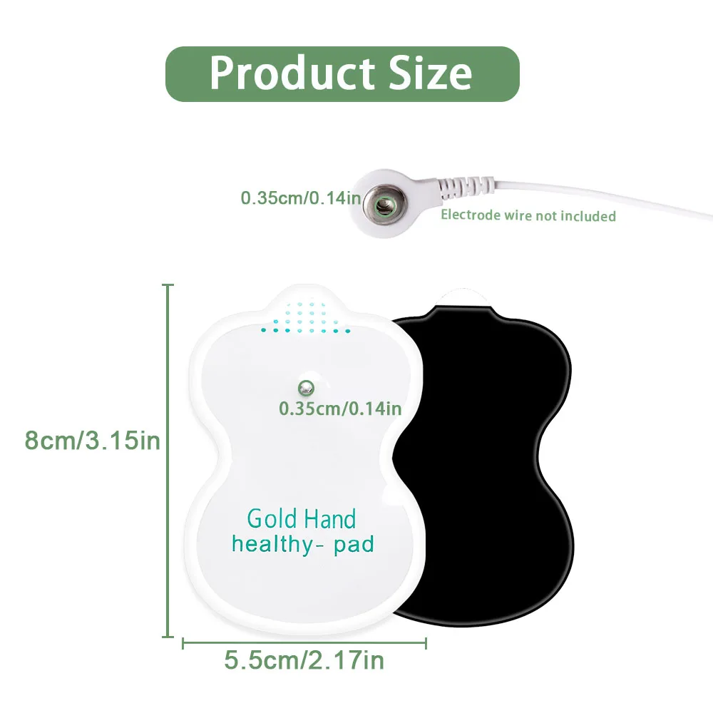 10/30/50pcs Self-Adhesive Electrodes Pads Button Type Massage Patch for Tens Unit Machine Muscle Stimulator Replacement Patches