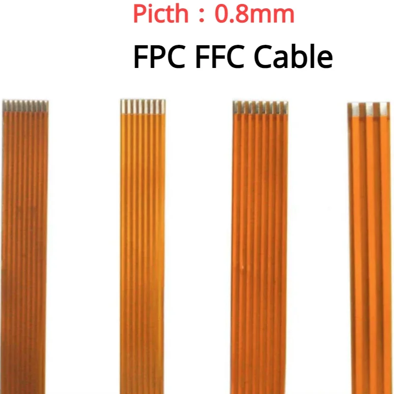 1Pcs/lot FPC FFC Cable PCB Wire Connector 0.8mm Pitch 3 4 5 6 7 8 9 10 12 16 18 20 22 24 30 36 40 Pin