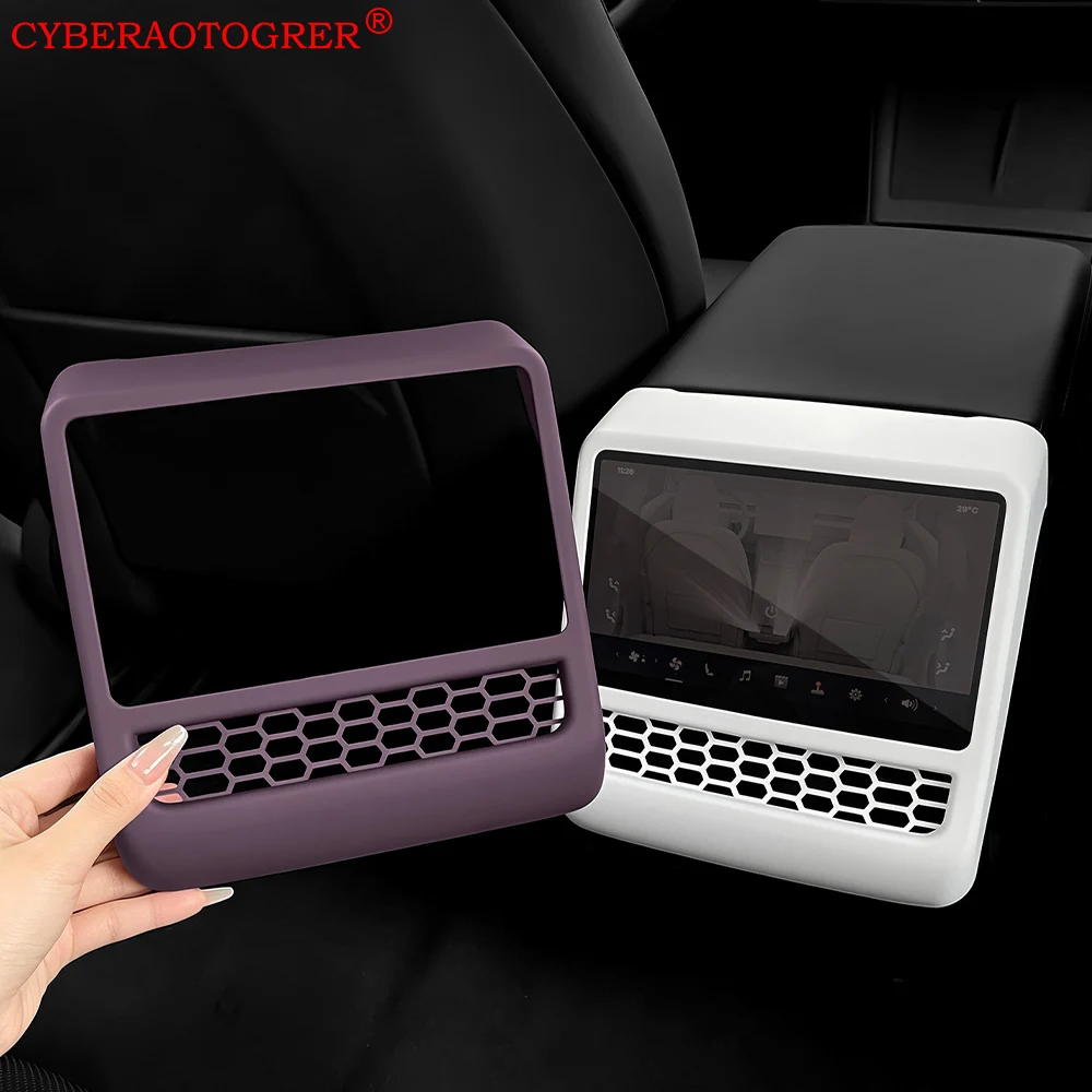 For Tesla Model Y Juniper Rear Air Screen Outlet Protective Cover for Model 3 Highland Guard Protection Beneath the Rear Screen