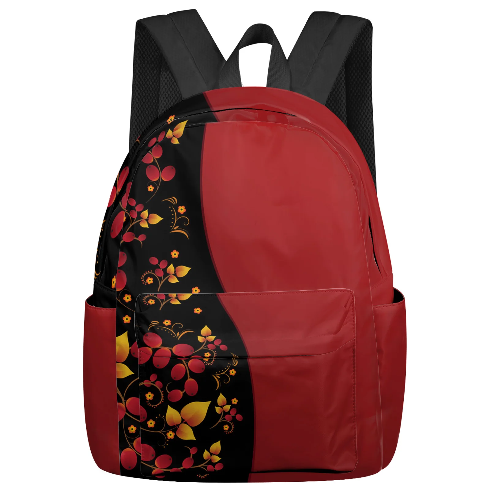 

Fallen Leaves Red Gradient Feminina Backpacks Teenagers Student School Bags Laptop Backpack Men Women Female Travel Mochila