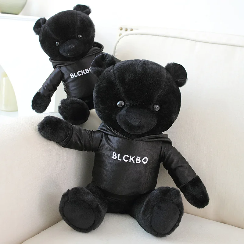 New Cross Border Big Black Bear Plush Toy Teddy Bear Doll Little Bear Cloth Doll Pillow Children's Gift