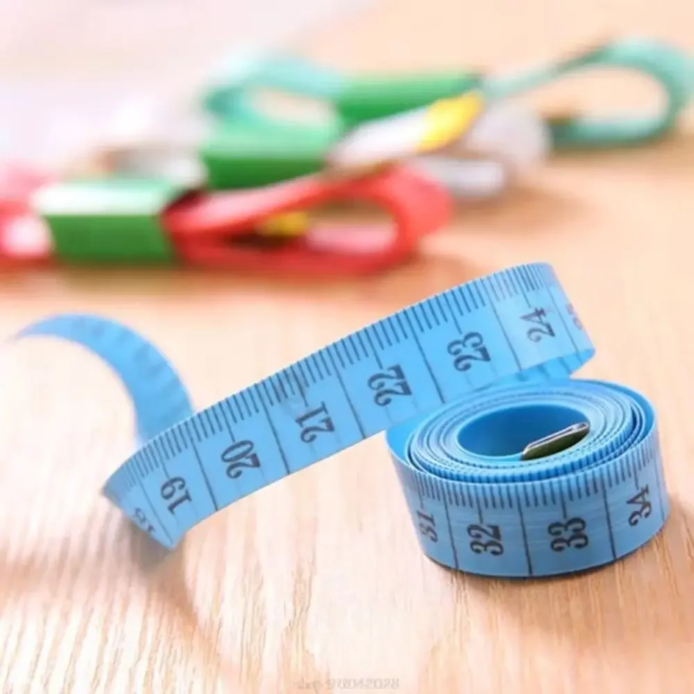 

150cm Body Measuring Ruler Sewing Tailor Tape Measure Soft Meter Sewing Measuring Tape Random Color New Soft Double Scale Rulers