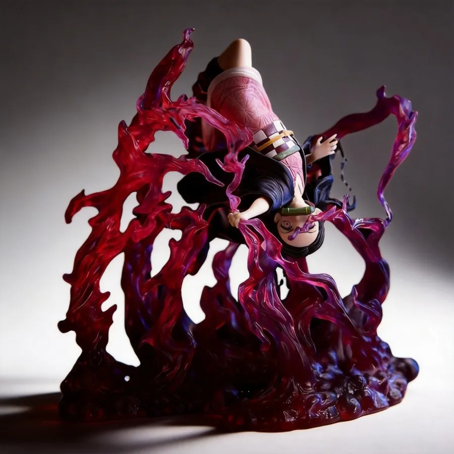 

16cm Demon Slayer GK Nezuko Blood Demon Art Figure with Effect Scene Collectible Model Decoration