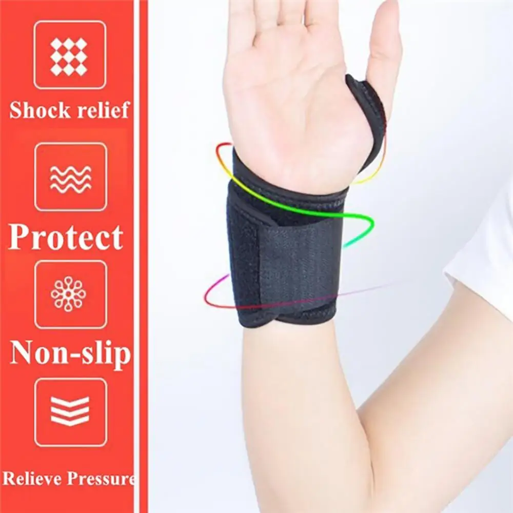 Magnetic Wrist Brace Therapy Self-Heating Wrist Support Sports Wristband Heated Hand Warmer Compression Pain Relief Wrist Band