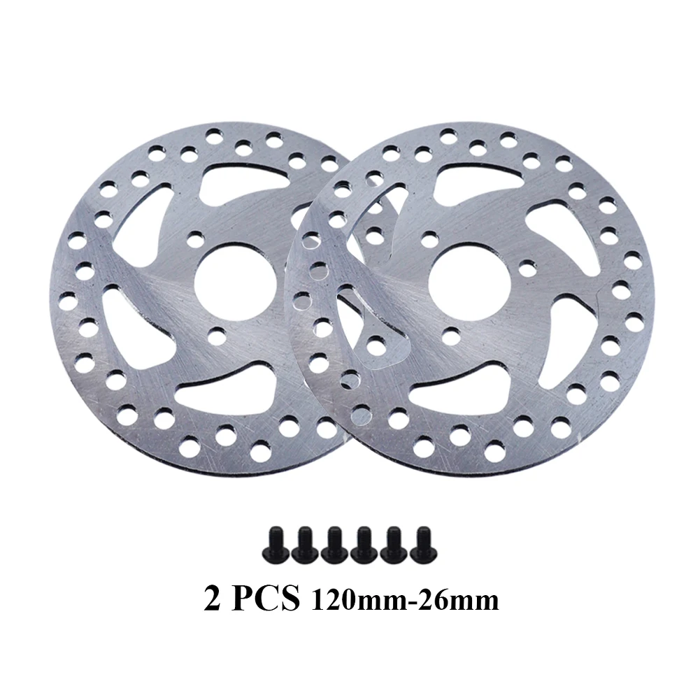 

Electric Scooter Cycling Disc Brake Rotor 120mm 26mm 3 Hole Brake Rotors with Screws Mounting Hole Spacing 33mm For MTB Parts